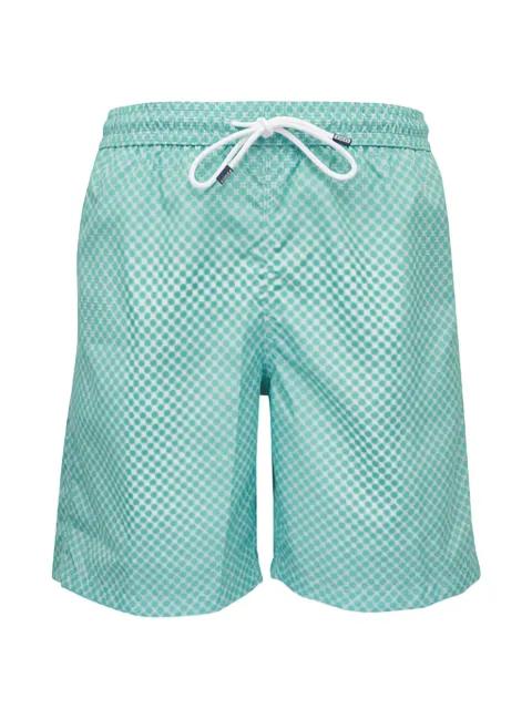 geometric-print drawstring swim shorts by FEDELI