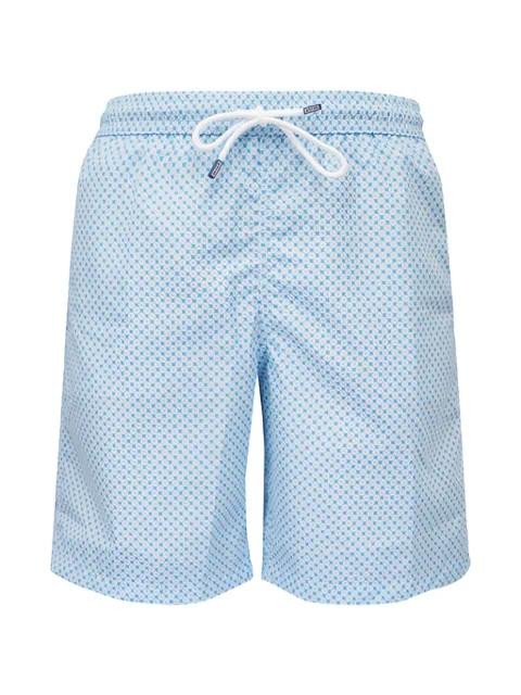 geometric-print drawstring swim shorts by FEDELI