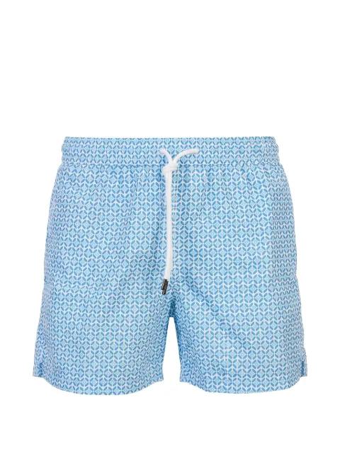 geometric-print swim shorts by FEDELI