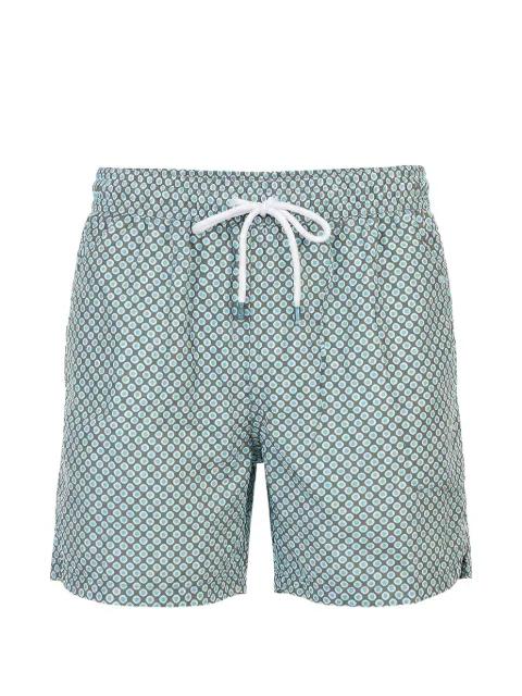 geometric-print swim shorts by FEDELI