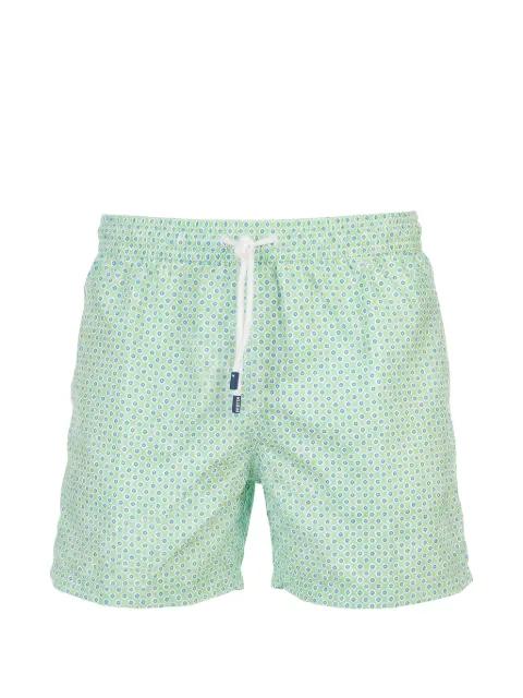 geometric-print swim shorts by FEDELI