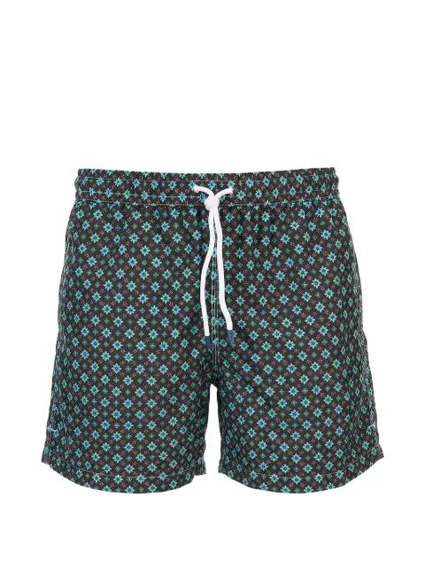 geometric-print swim shorts by FEDELI