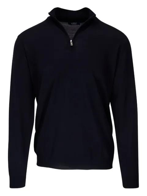 half-zip wool sweater by FEDELI
