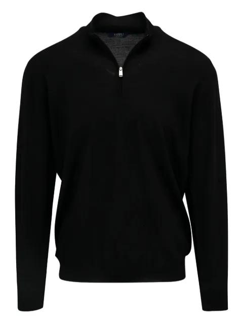 half-zip wool sweater by FEDELI
