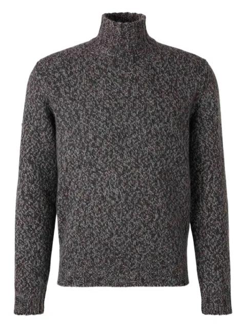 high-neck cotton sweater by FEDELI