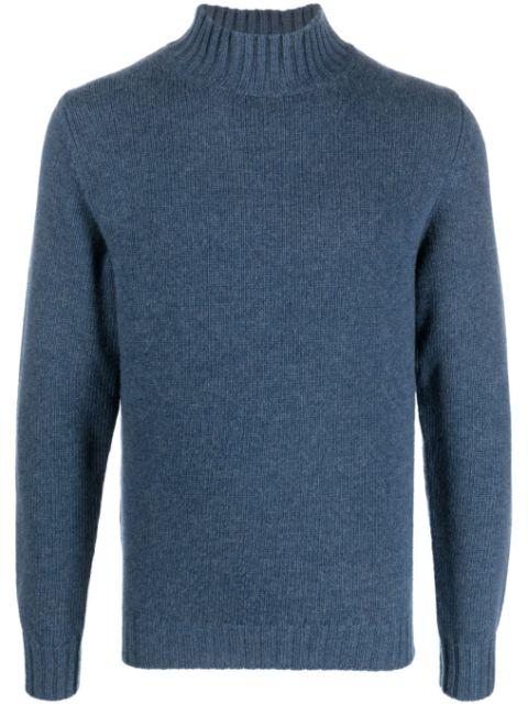 high-neck long-sleeve jumper by FEDELI