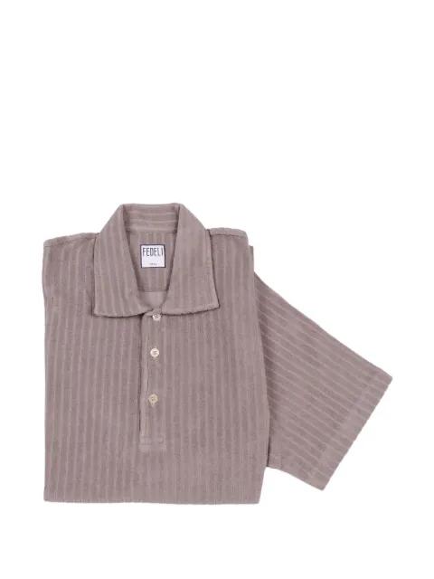 knitted polo shirt by FEDELI
