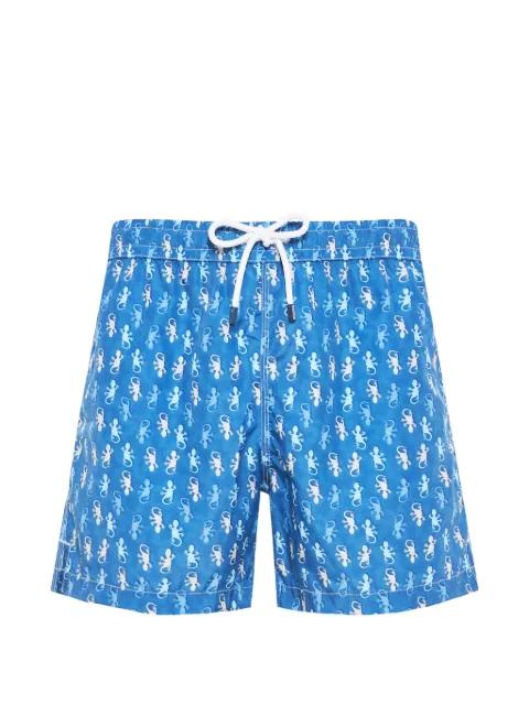 lizard-print swim shorts by FEDELI