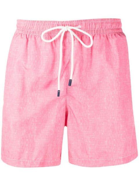 logo-patch swim shorts by FEDELI
