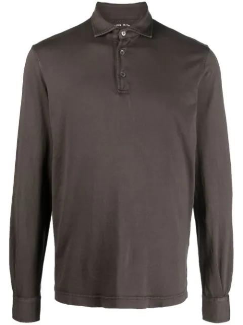 long-sleeve polo shirt by FEDELI