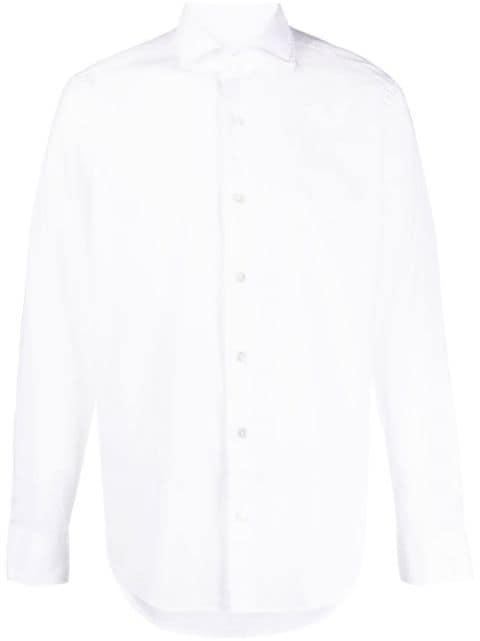 long-sleeve stretch-cotton shirt by FEDELI