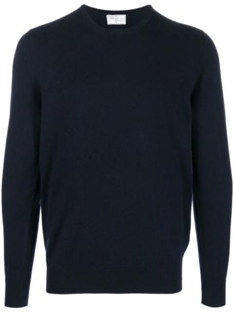 long-sleeved ribbed-hem jumper by FEDELI