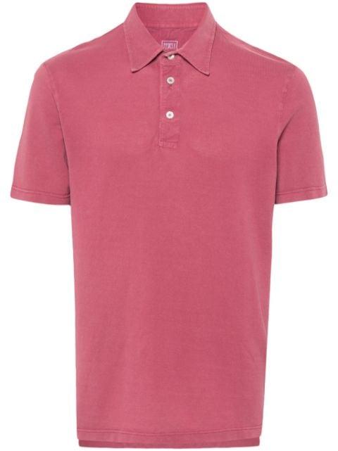 piqué-weave polo shirt by FEDELI