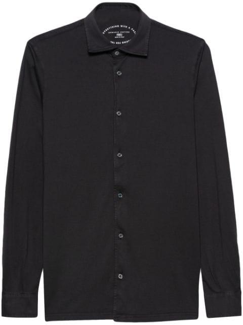 plain organic-cotton shirt by FEDELI