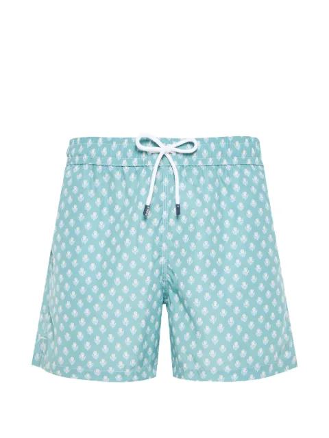 print drawstring swim shorts by FEDELI