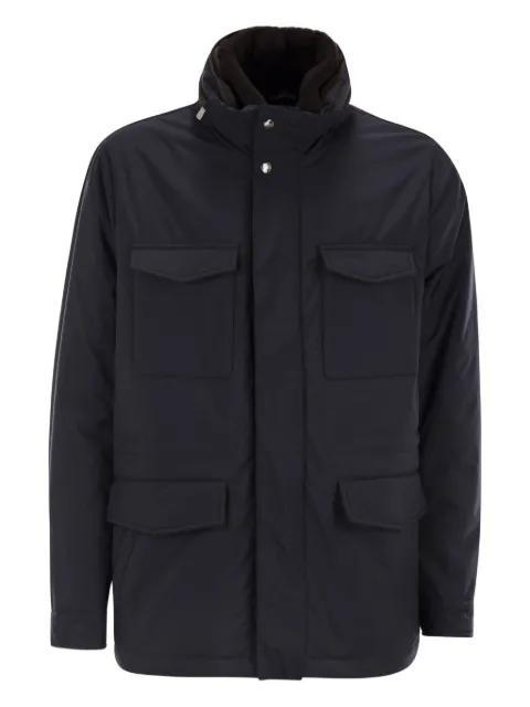 removable-neck safari jacket by FEDELI
