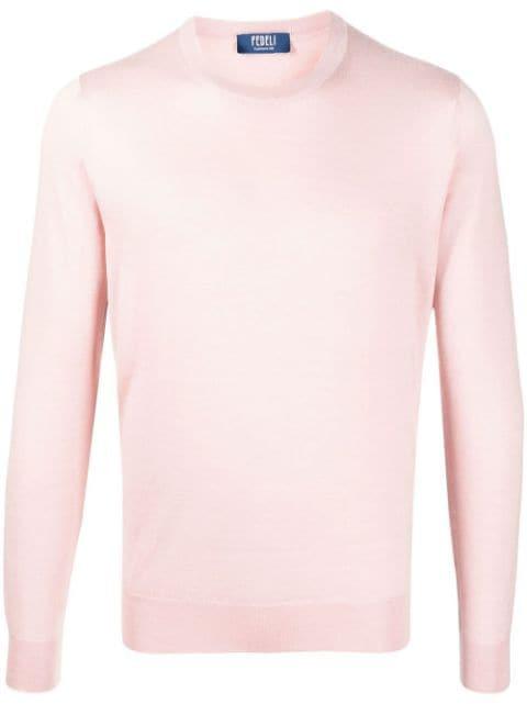 ribbed crew neck jumper by FEDELI