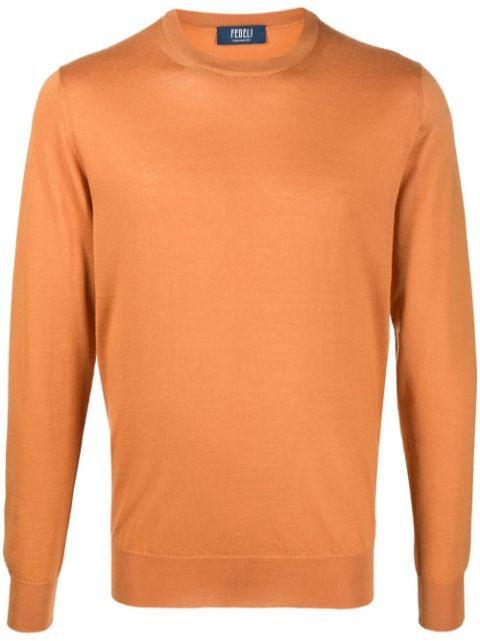 ribbed crew neck jumper by FEDELI