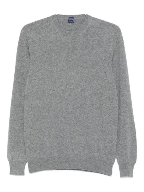 round-neck cashmere sweater by FEDELI