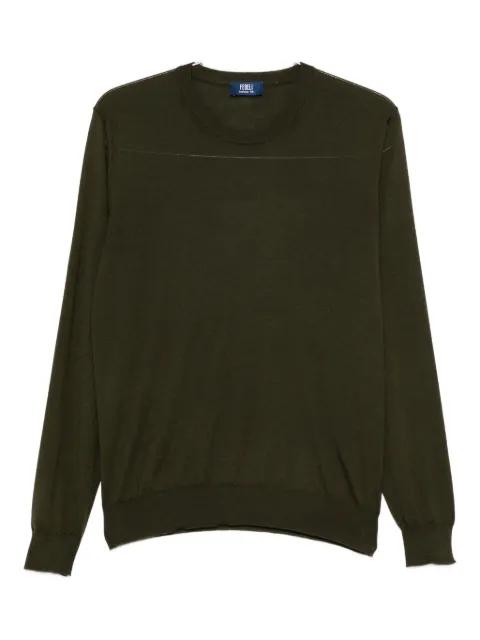 round-neck cashmere sweater by FEDELI