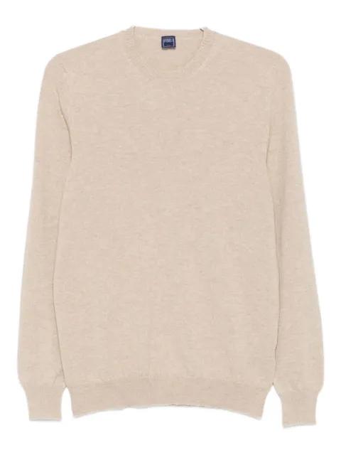 round-neck cashmere sweater by FEDELI