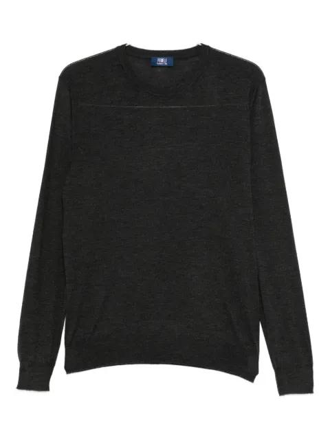 round-neck long-sleeve T-shirt by FEDELI