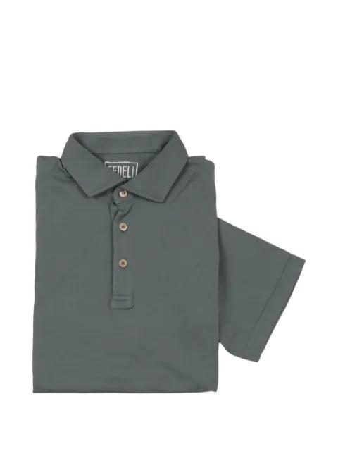 short-sleeved cotton polo shirt by FEDELI