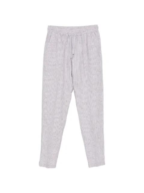 striped drawstring-fastening trousers by FEDELI