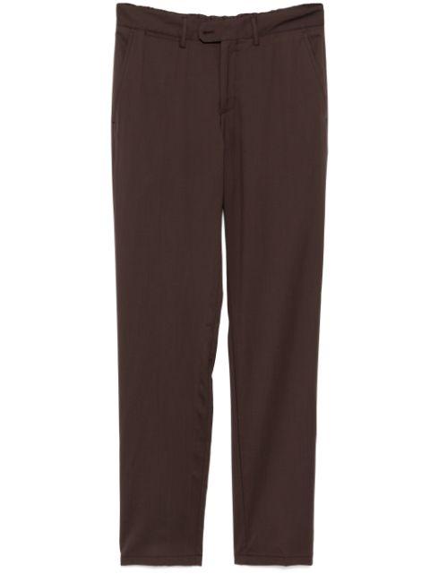 virgin-wool straight-leg trousers by FEDELI