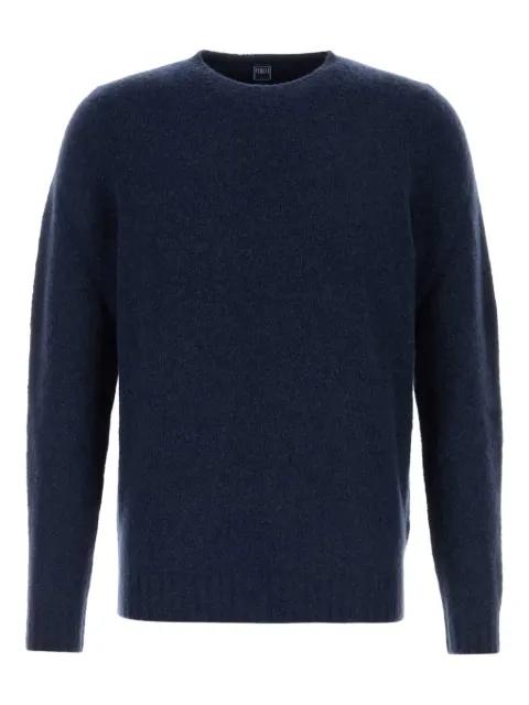 wool-blend crew-neck sweater by FEDELI
