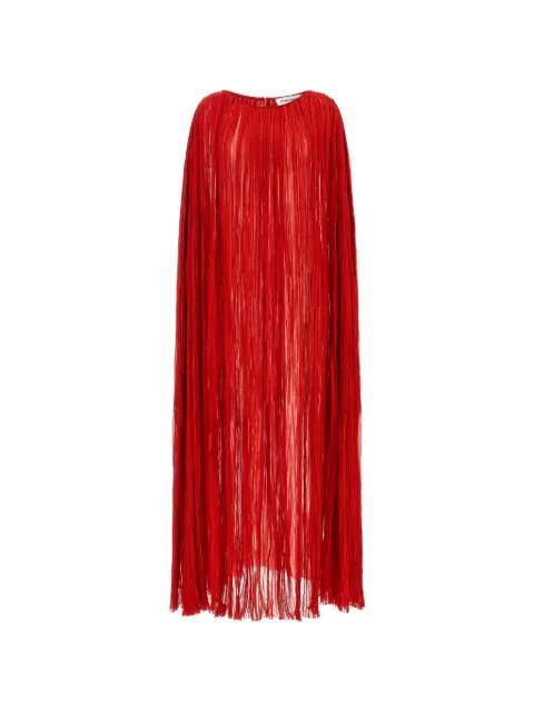pleated hoodied maxi dress by FEDERICA BONIFACI