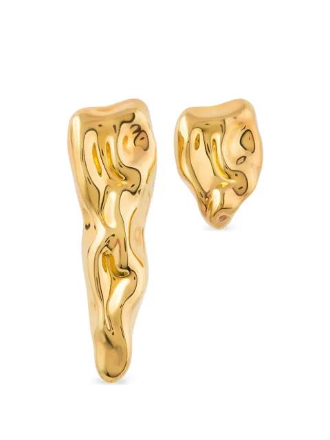 Tooth asymmetrical earrings by FEDERICA TOSI