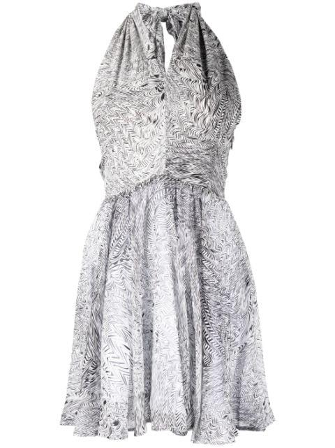 abstract-print silk dress by FEDERICA TOSI