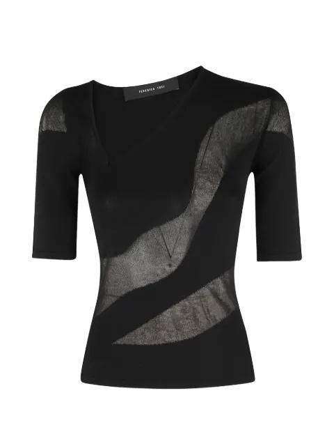asymmetric knit top by FEDERICA TOSI