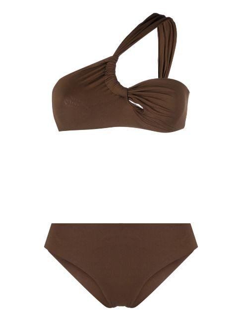 asymmetric one-shoulder bikini set by FEDERICA TOSI