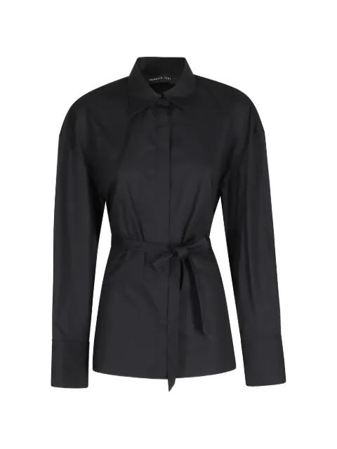 belted open-back shirt by FEDERICA TOSI
