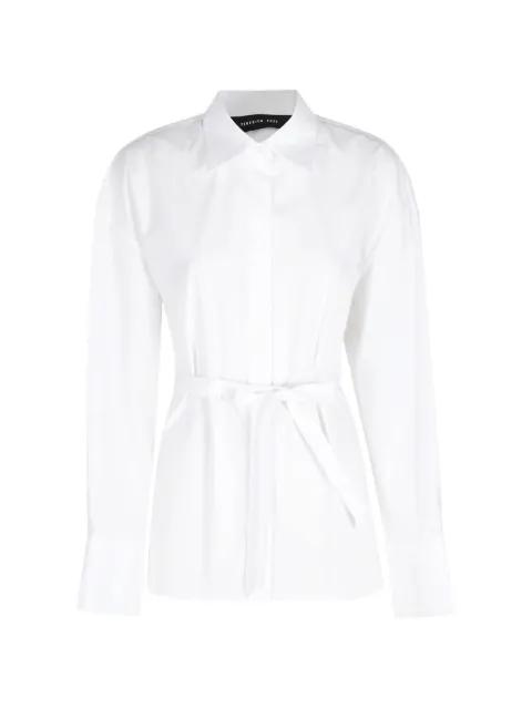 belted open-back shirt by FEDERICA TOSI