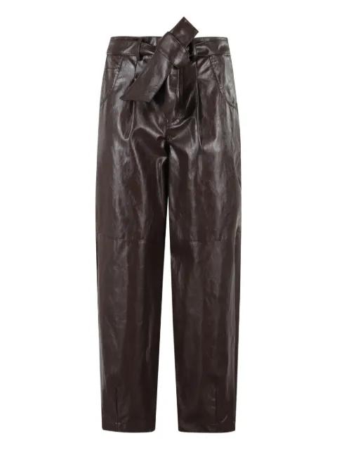 bow-detail carrot trousers by FEDERICA TOSI