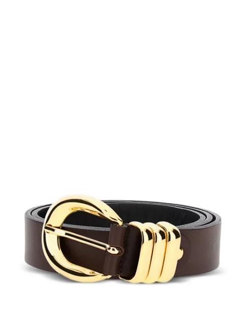 buckled leather belt by FEDERICA TOSI