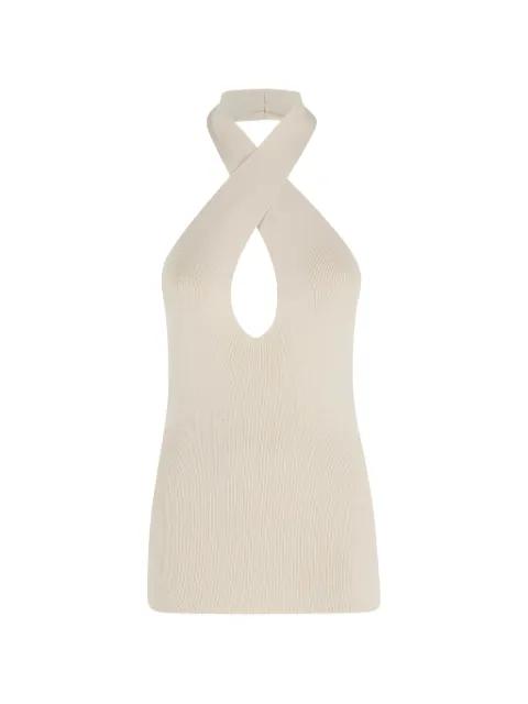 cross halter top by FEDERICA TOSI