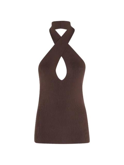 crossover halter top by FEDERICA TOSI