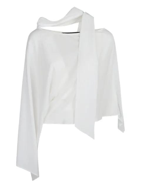 draped asymmetric blouse by FEDERICA TOSI