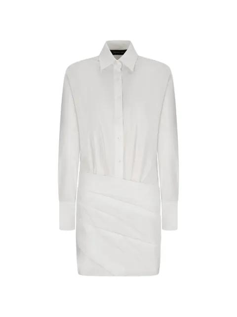 draped poplin shirt midi dress by FEDERICA TOSI
