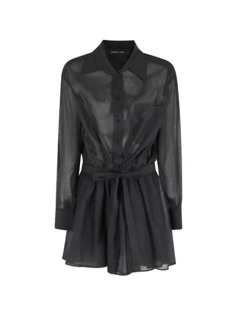 drawstring-waist muslin dress by FEDERICA TOSI