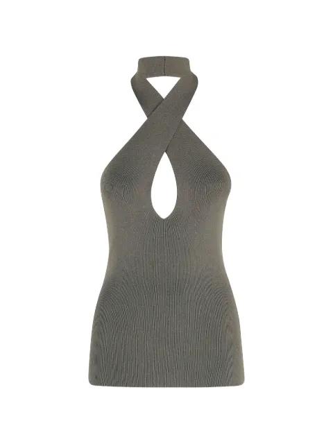 keyhole halterneck top by FEDERICA TOSI