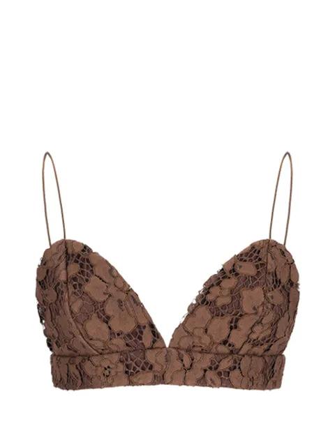 lace crop top by FEDERICA TOSI