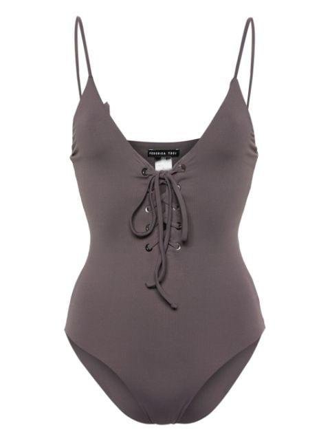 lace-up swimsuit by FEDERICA TOSI