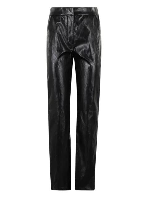 leather panel trousers by FEDERICA TOSI