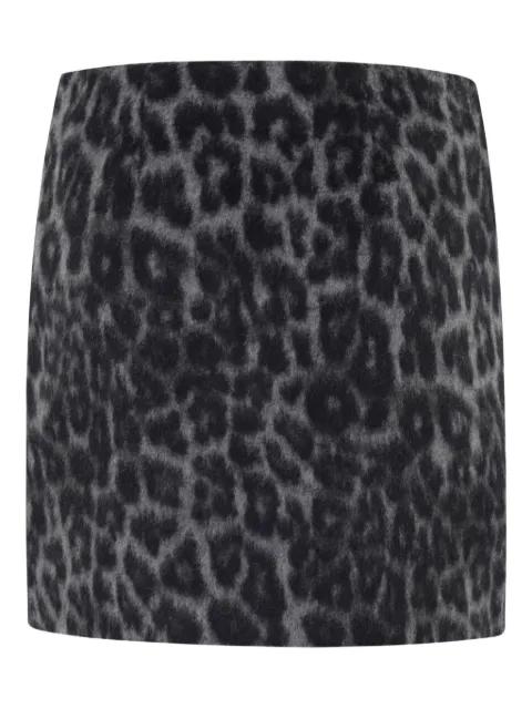 leopard-print pocket mini skirt by FEDERICA TOSI