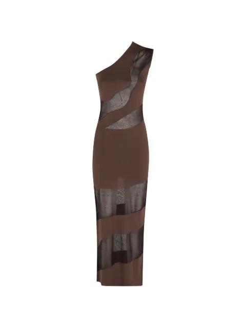 one-shoulder panelled dress by FEDERICA TOSI